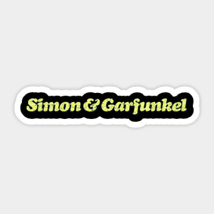 Simon and Garfunkel fanart Sticker